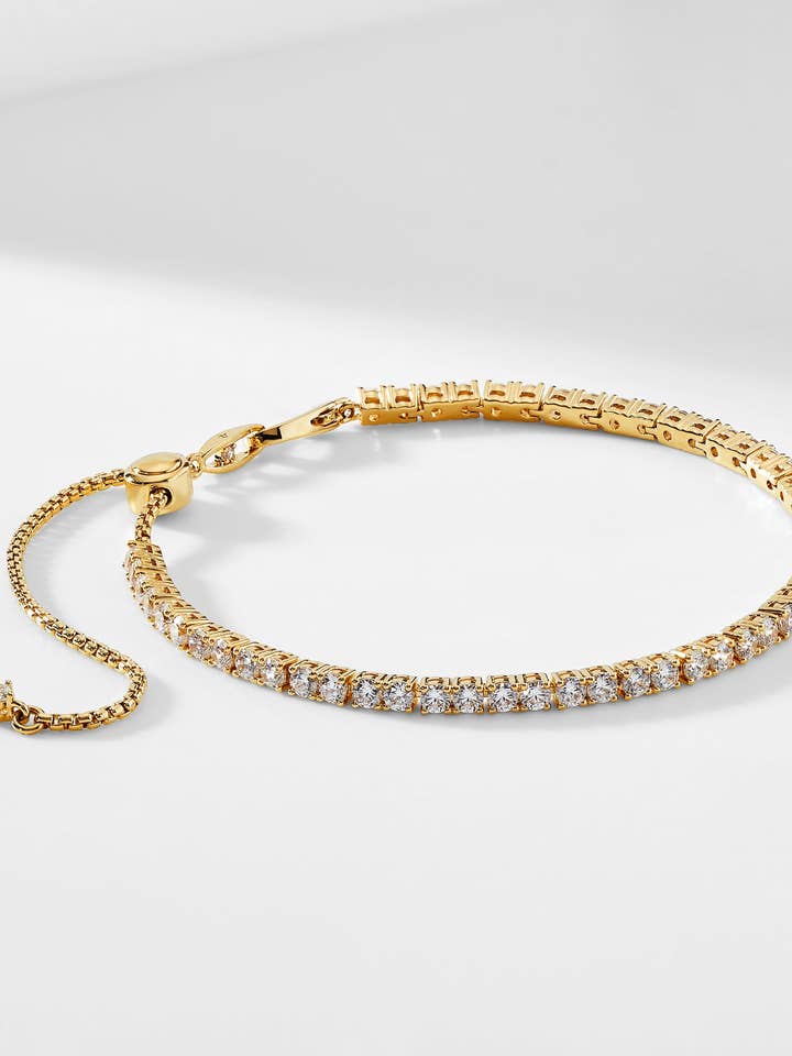 LOVE ALL ADJUSTABLE TENNIS BRACELET for wholesale by NADRI