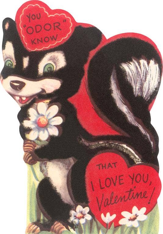 Found Image Press – Engroshandel Postkort – Postkort VL-354 Skunk Valentinskort0