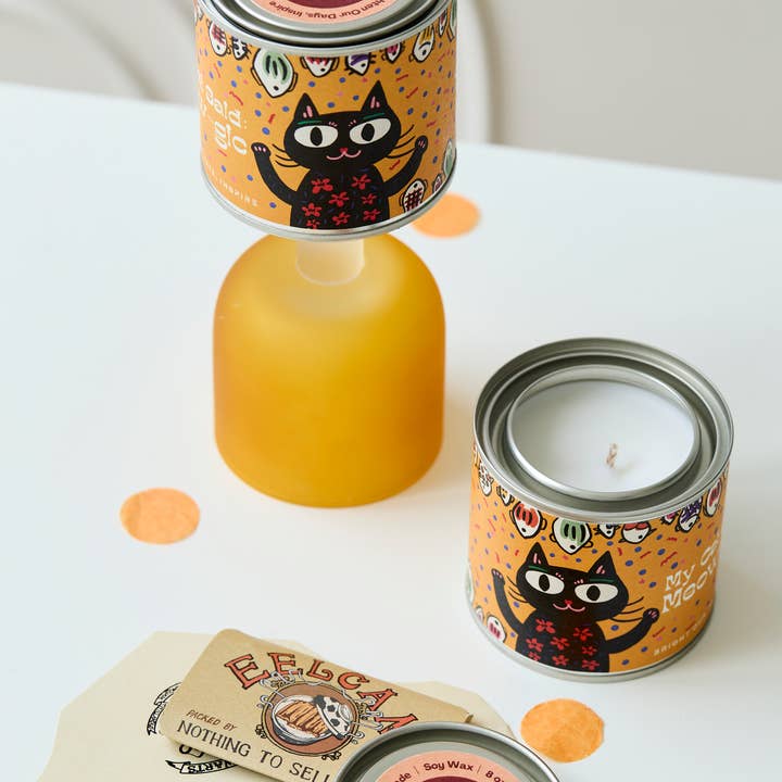 Bodi Candle – wholesale Burkljus – Mjau-gisk Charm | Mjau Mjau Planet | Gul