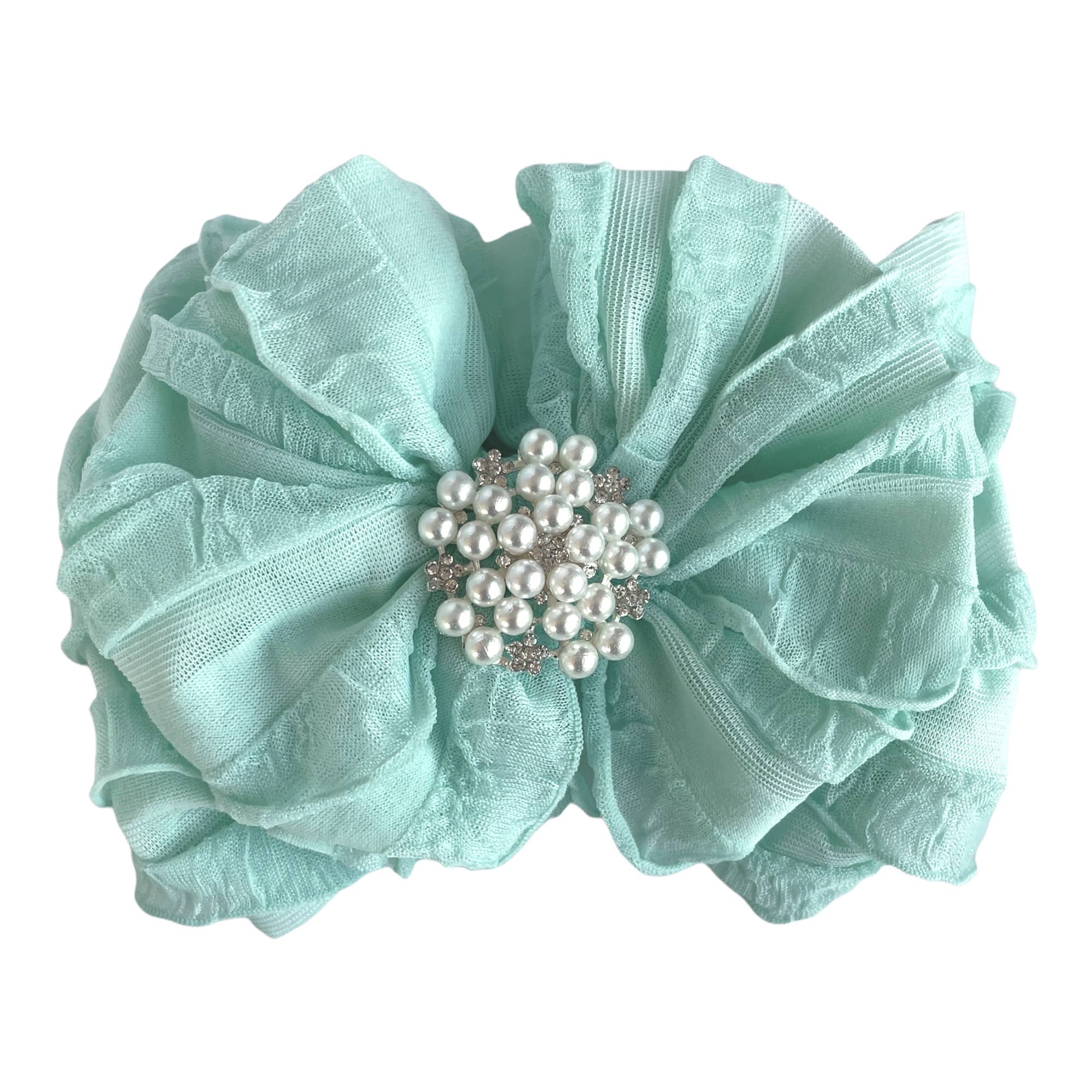 Rockin Royalty - Wholesale Fashion Headband - Baby - Pearl Ruffled Headband2