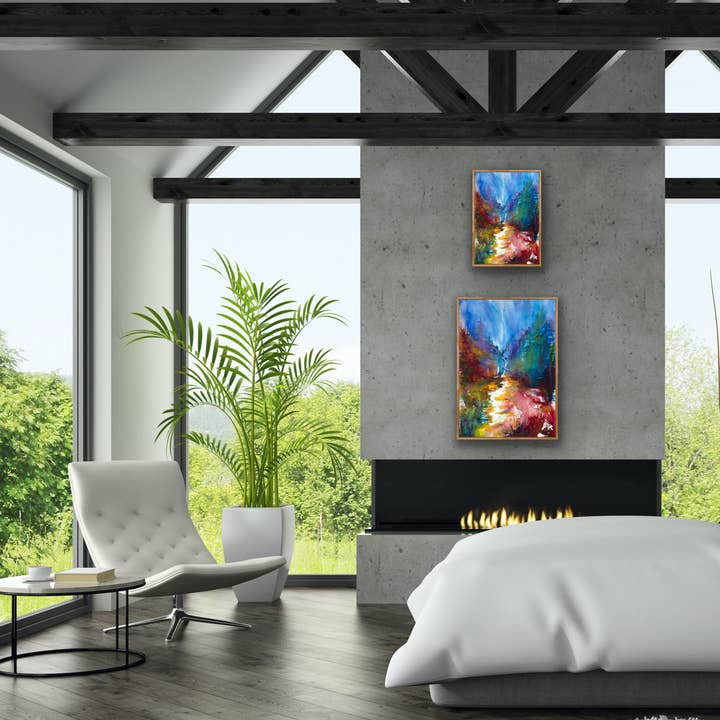 "Into the Woods" Landscape Print for wholesale by Beth Suter Art