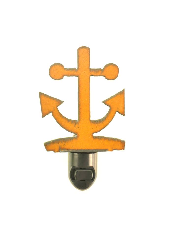 Anchor Nautical Image metal Nightlight for wholesale by Universal Ironworks USA