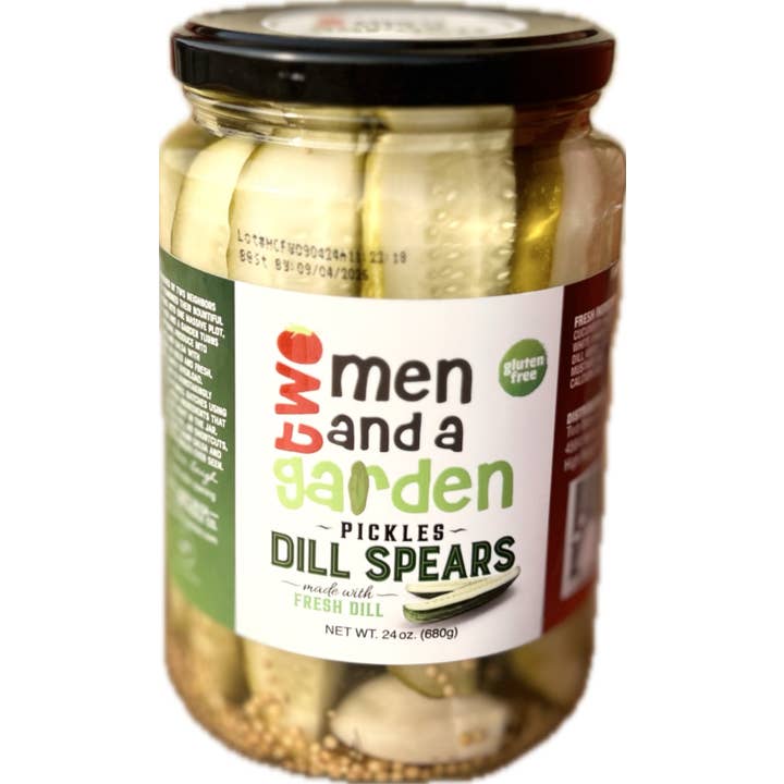 Two Men and a Garden - Wholesale Pickled Vegetables - Dill Pickle Spears 24 oz jar