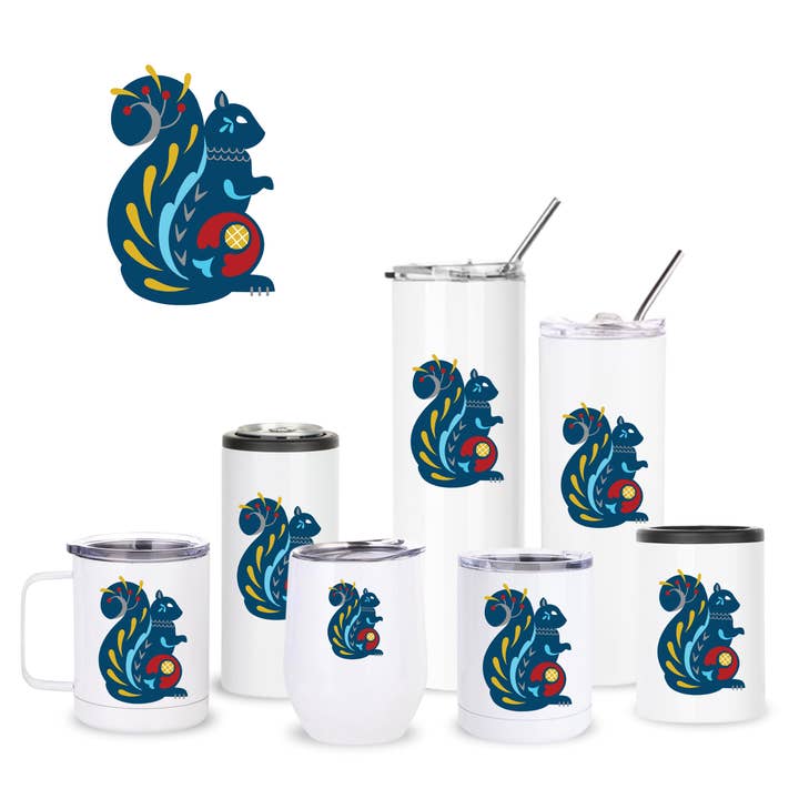 Dala Squirrel Insulated Drinkware for wholesale by Creative Compass