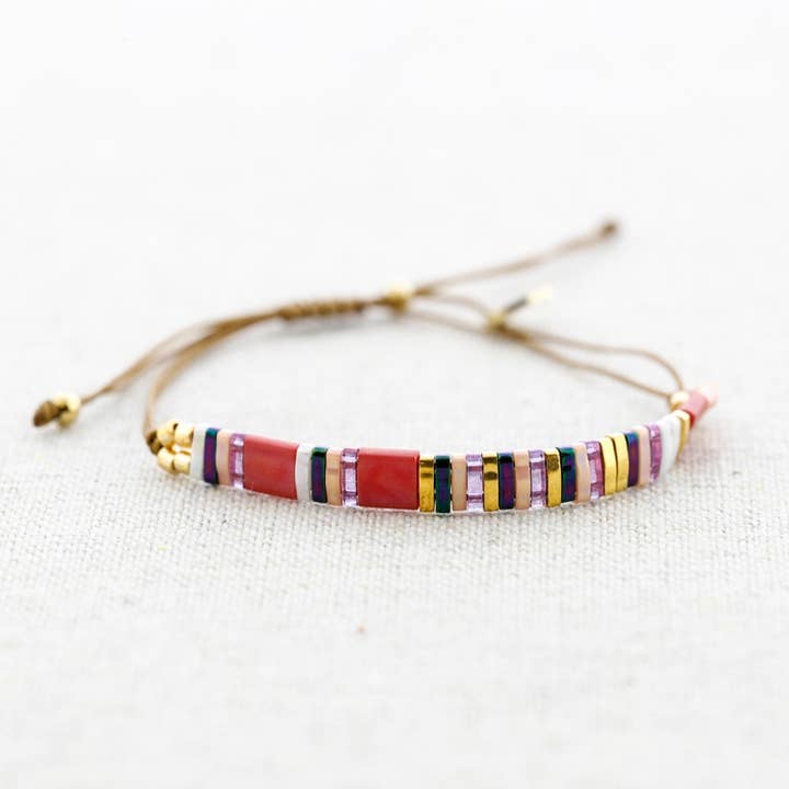 Sonata - Wholesale Snap jewellery - Miyuki Beads Macrame Bracelet5