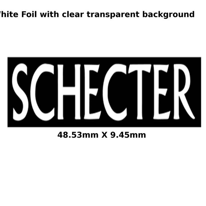 Calcomanía Schecter 175WB con diseño de cabeza de guitarra para venta al por mayor de Luthier decals