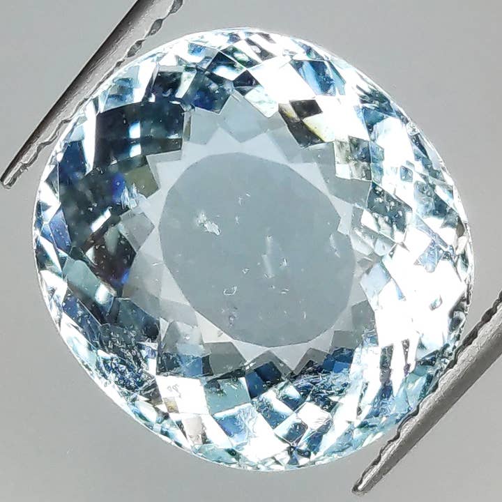6,62 ct tamanho oval água-marinha 12,5 x 11,5 mm por atacado de Naturjoya