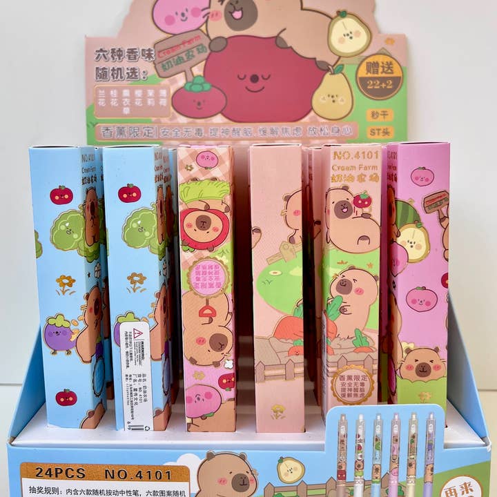 22682 Capybara Blind Box Gel Pen Vol.4 for wholesale by BCmini