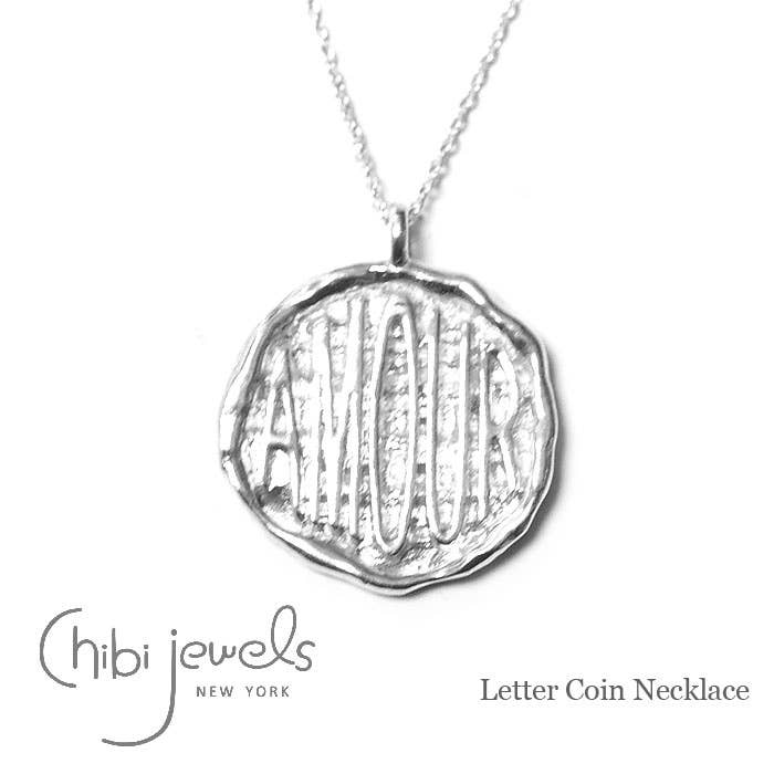 Lettermuntketting (Zilver) voor wholesale door Chibi Jewels