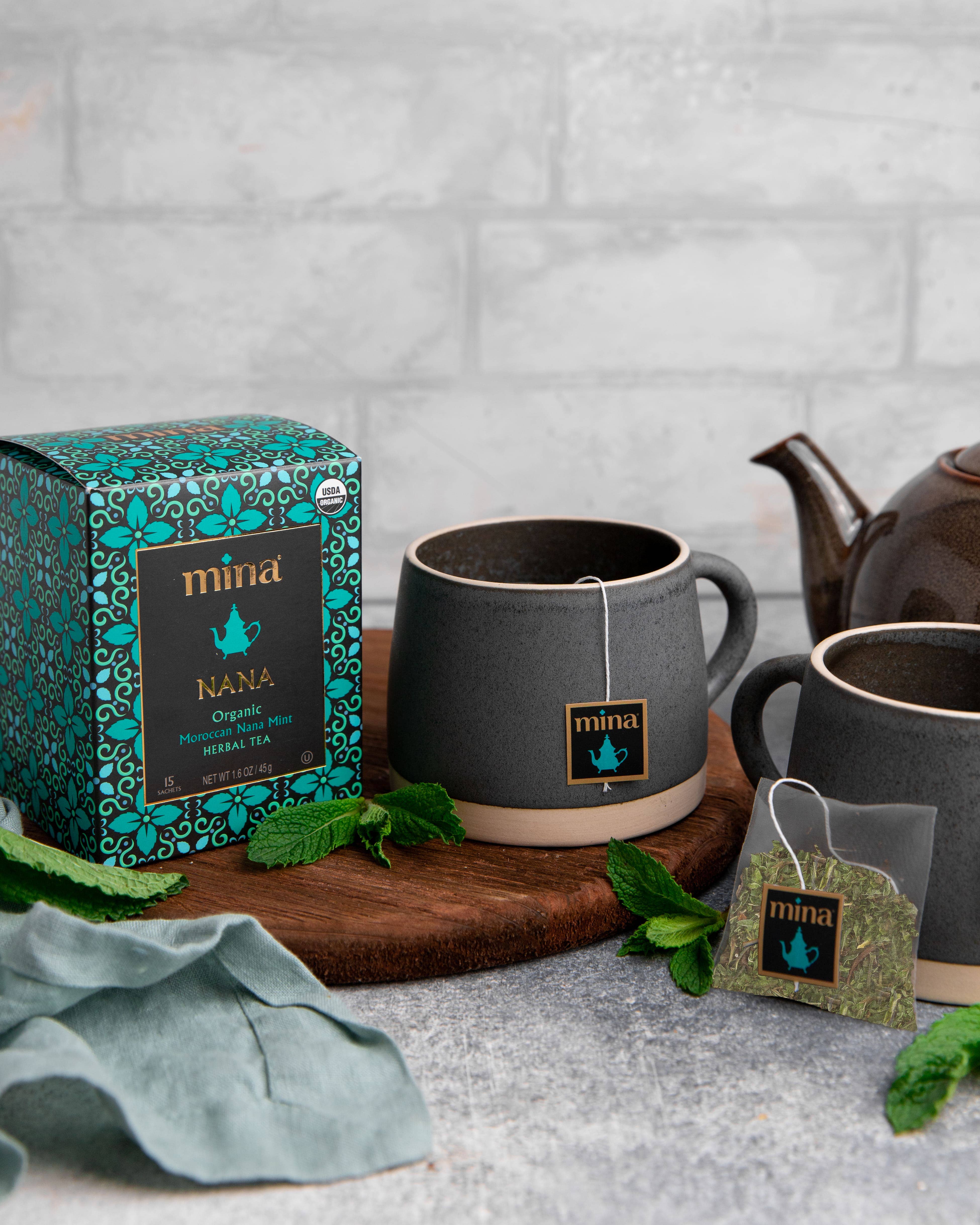 Mina - Wholesale Health/Detox Tea - 15 ct Nana Organic Moroccan Nana Mint Herbal Tea5