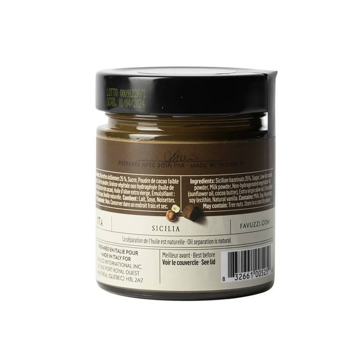 Favuzzi (Canada) - Wholesale Nut Butter - Chocolate And Hazelnuts Cream1