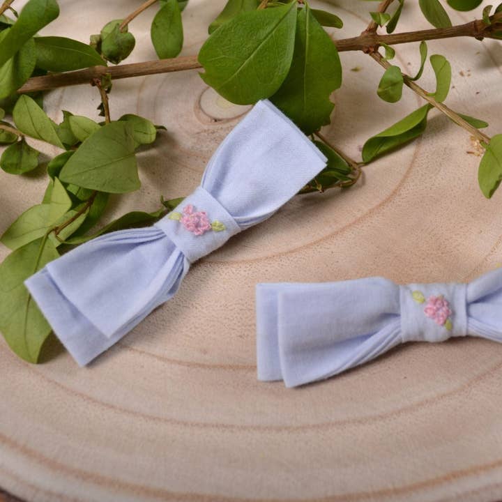 Handgeborduurde haarspeld, Biologische hemel sluier voor wholesale door Kidiwi handmade