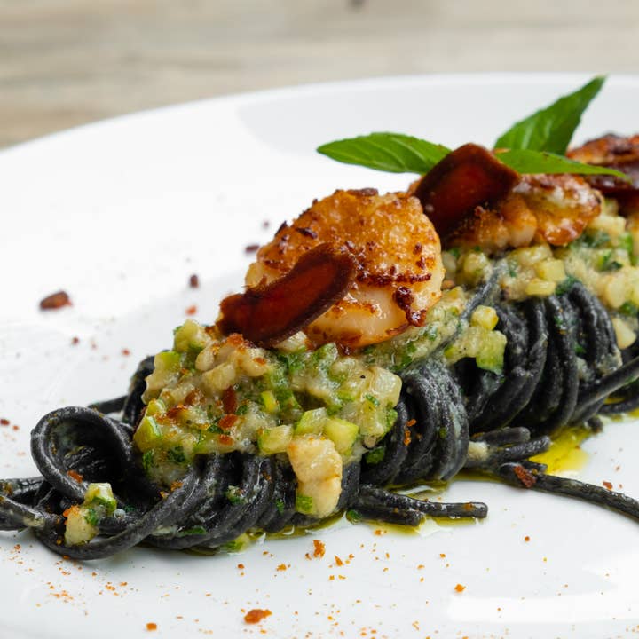 Mercato di Bellina - Wholesale Pasta - Organic Squid Ink Linguine - Italian Black Pasta1