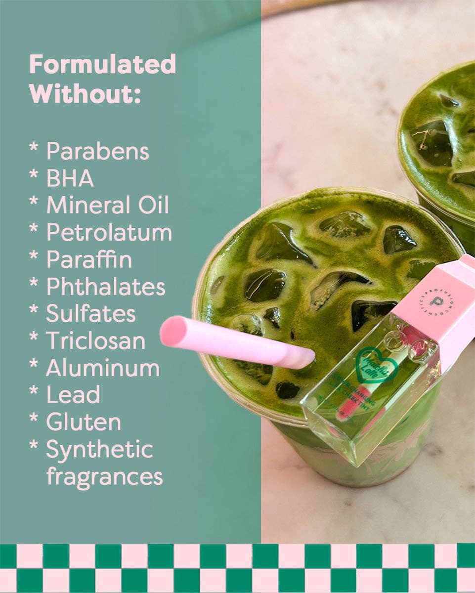 Profusion Cosmetics - Wholesale Lip Stain/Dye/Tint - Matcha Latte - PH-Reactive Colour Changing Lip & Cheek Tint3