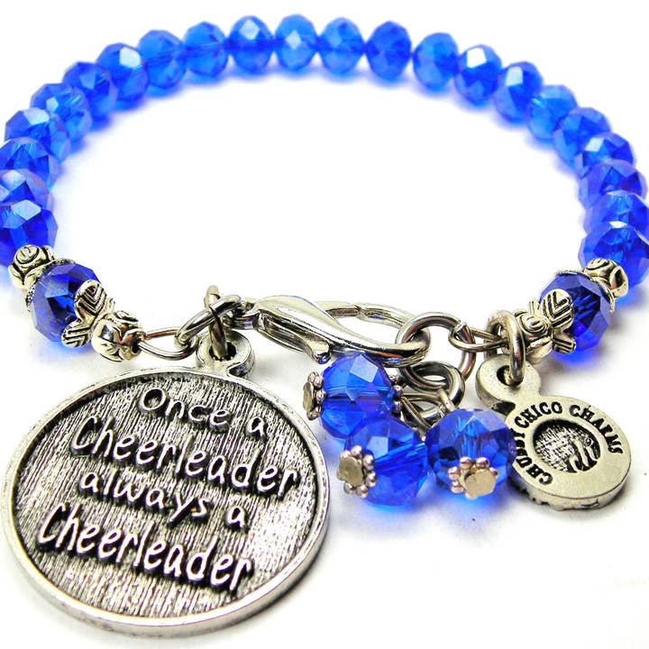 Once A Cheerleader Always A Cheerleader Splash Of Color for wholesale by Chubby Chico Charms
