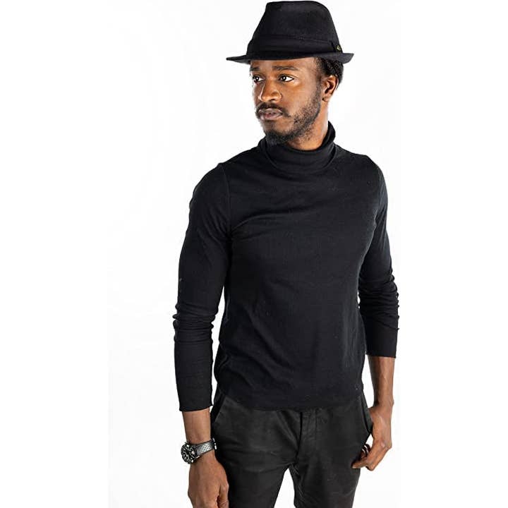 Funky Junque - Wholesale Fedora - Men's - Men's Wool Fedora - Black1