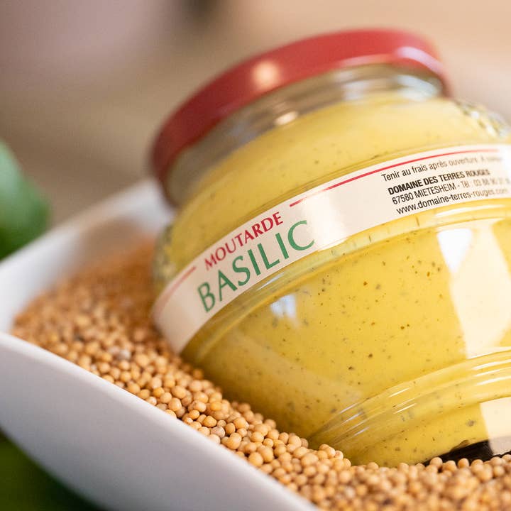 DOMAINE DES TERRES ROUGES - Wholesale Mustard - Basil Mustard French seeds without additives 200 g1