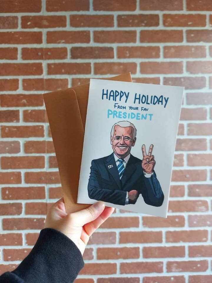 Carte de vœux Joe Biden | Personnalisation disponible pour la vente par LeeJackieeeDraw