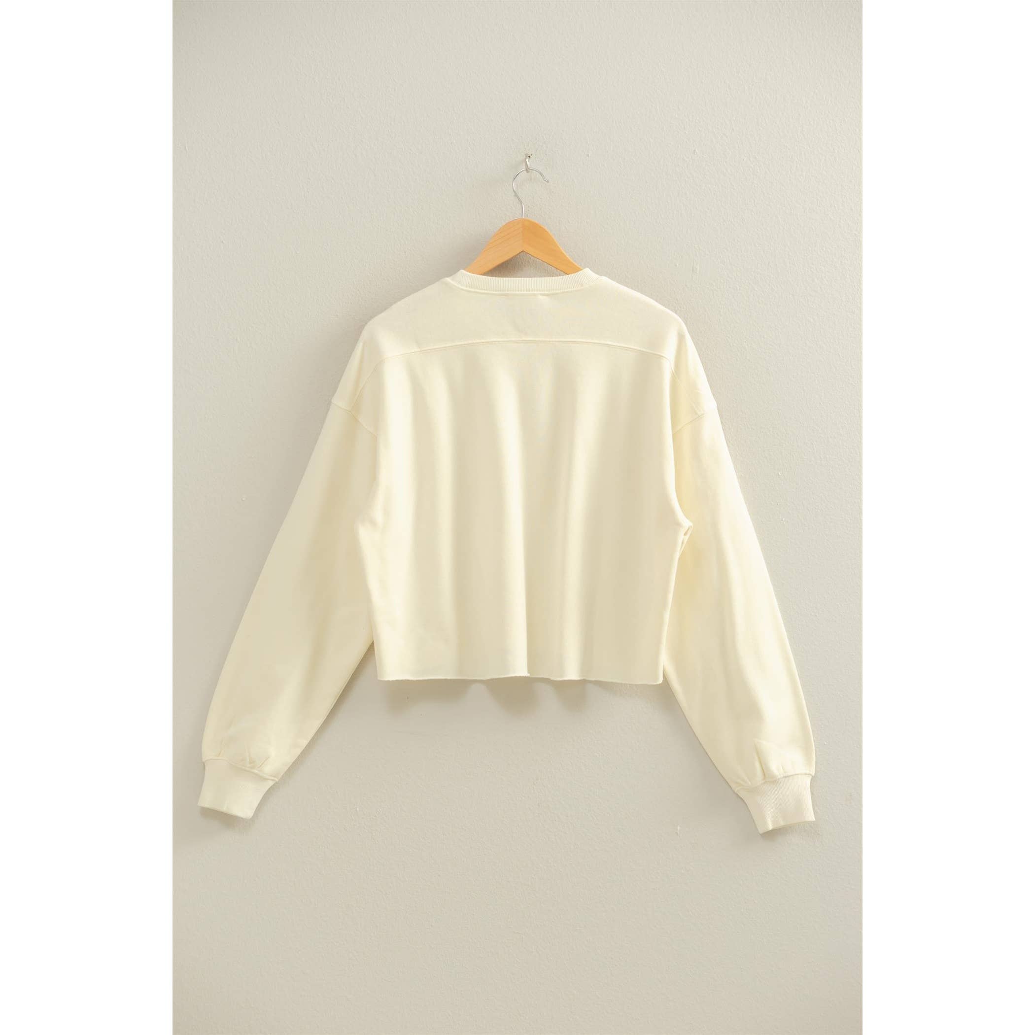 HYFVE - Wholesale Sweatshirt - Women's - Cropped Crewneck Sweatshirt With Oversized Sleeves37