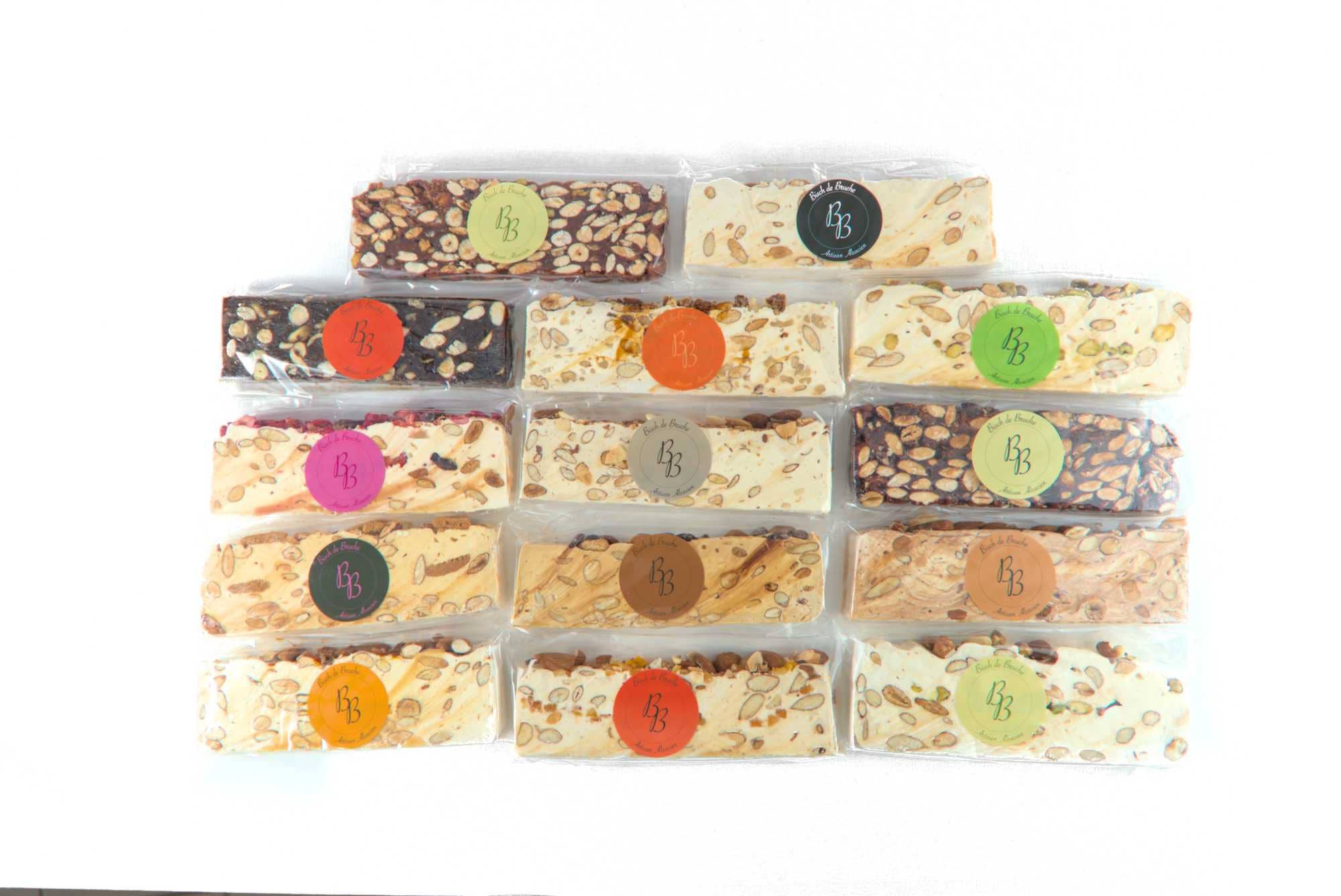 Bisch de Bruche - Wholesale Nougat - 100% Honey Black Nougat (plain almond with almonds) 100g2