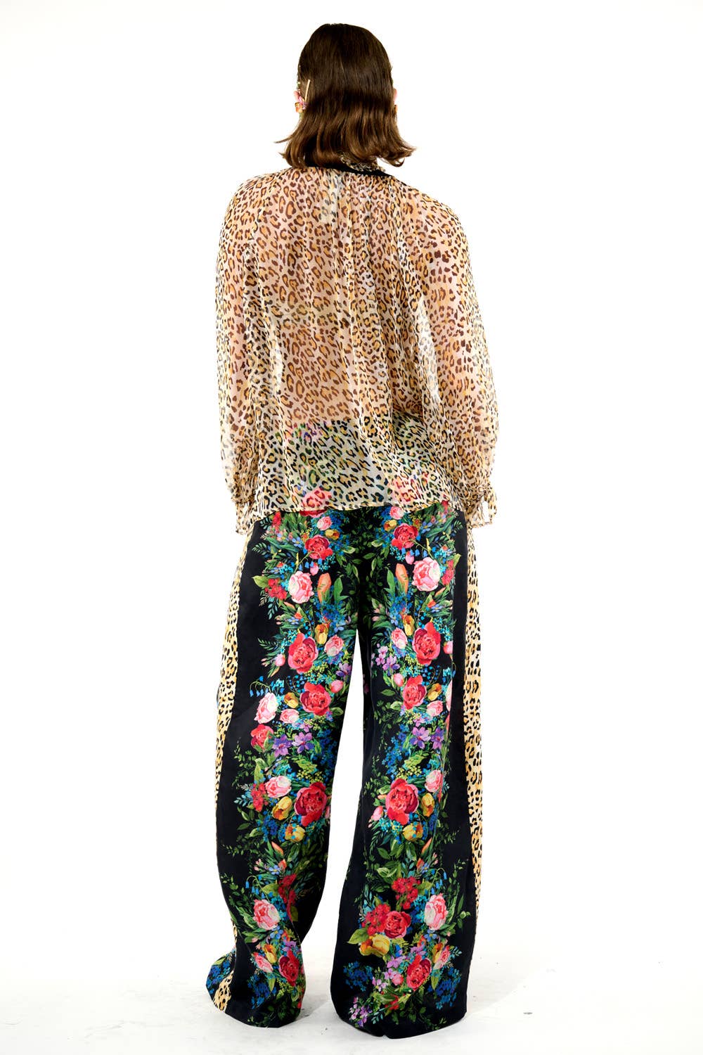 Black Floral Zinnia Pants for wholesale on Faire13