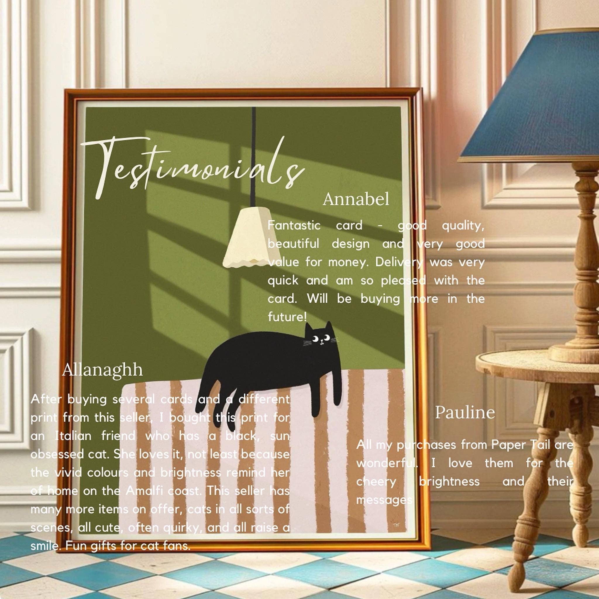 The Paper Tail - Wholesale Coasters - Tea and Biscuits Cat Coasters - Drinkware, Gifts3