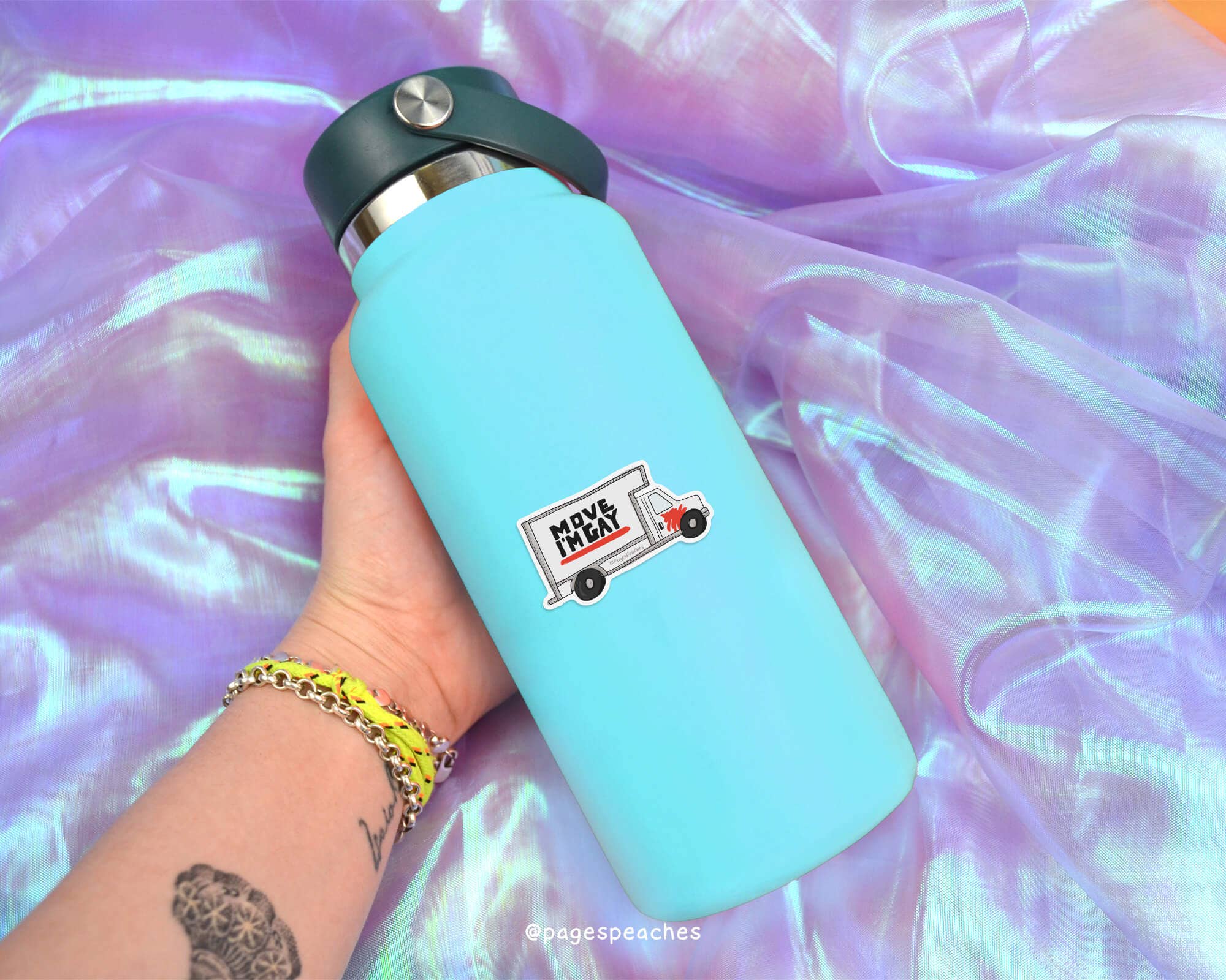 Page's Peaches – wholesale Sticker – Move I'm Gay U-Haul Waterproof Vinyl Sticker5