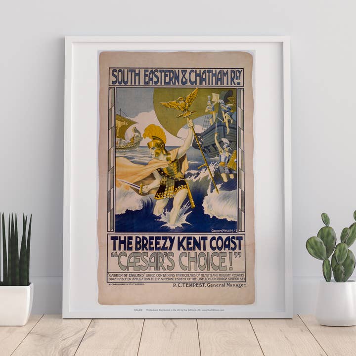 Star Editions – wholesale Art print – Breezy Kent Coast - Railway Art Print