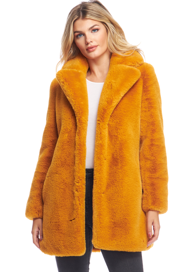 REMOVED BRAND - Wholesale Bont/kunstbontjas - Dames - Le Mink jas van nepbont met neklapjes6