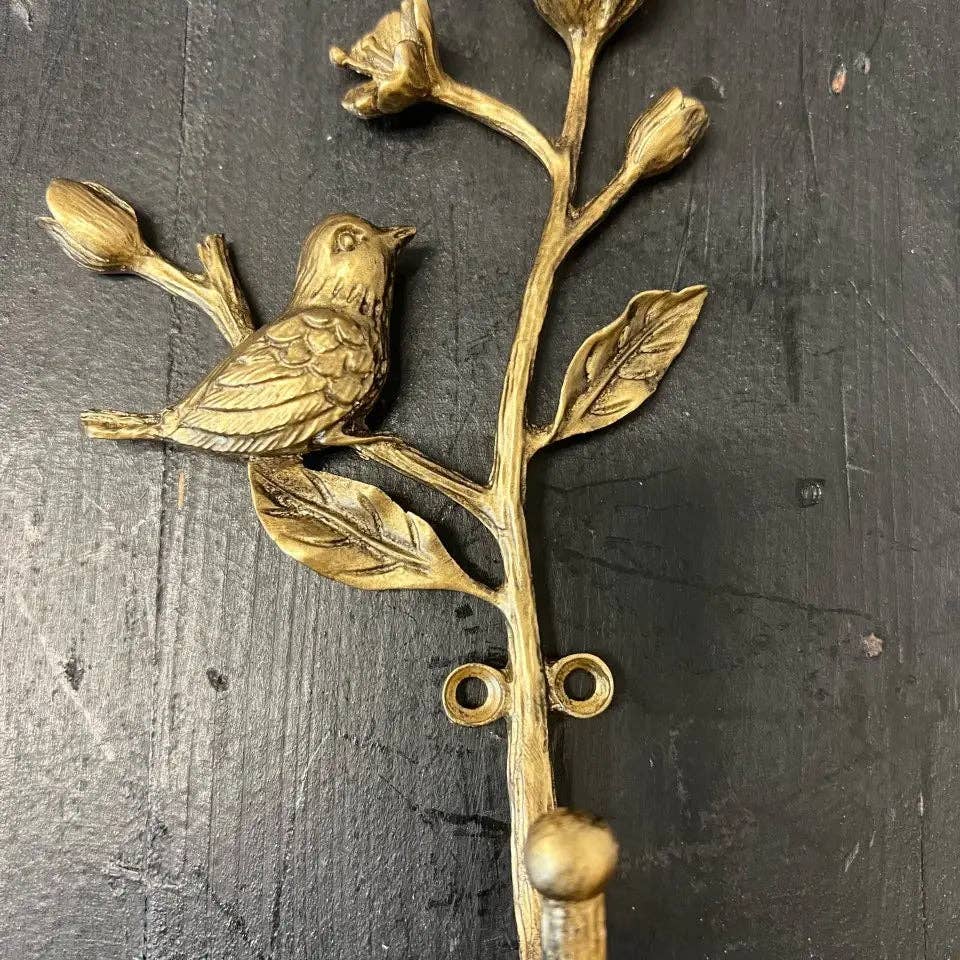 Vagabond Vintage - Wholesale Wall Hook - METAL BIRD HOOK0