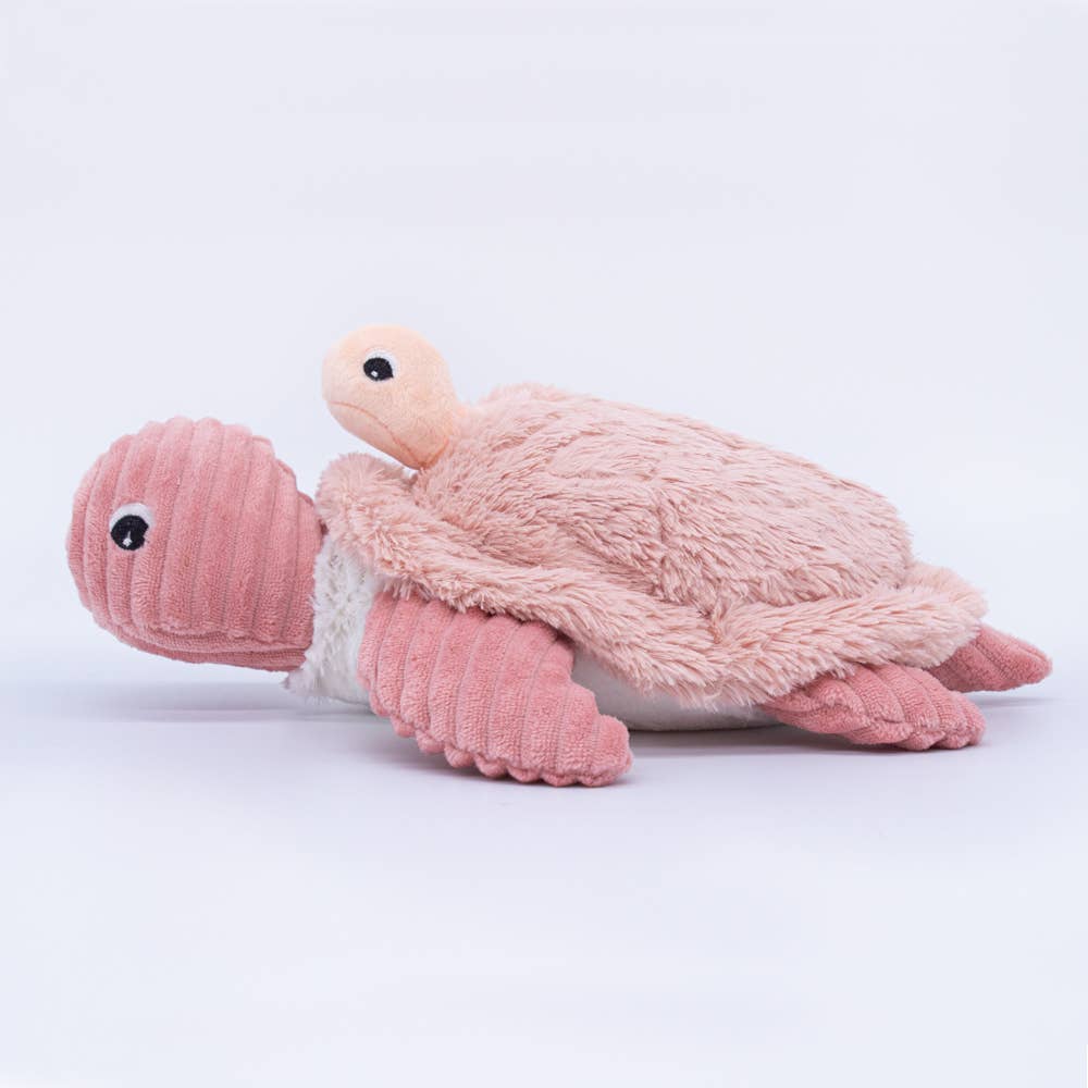 Les Déglingos, France – Peluche - Crianças e bebés por atacado – LES PTIPOTOS - PELUCHE TARTARUGA MÃE E BEBÉ 30CM ROSA4
