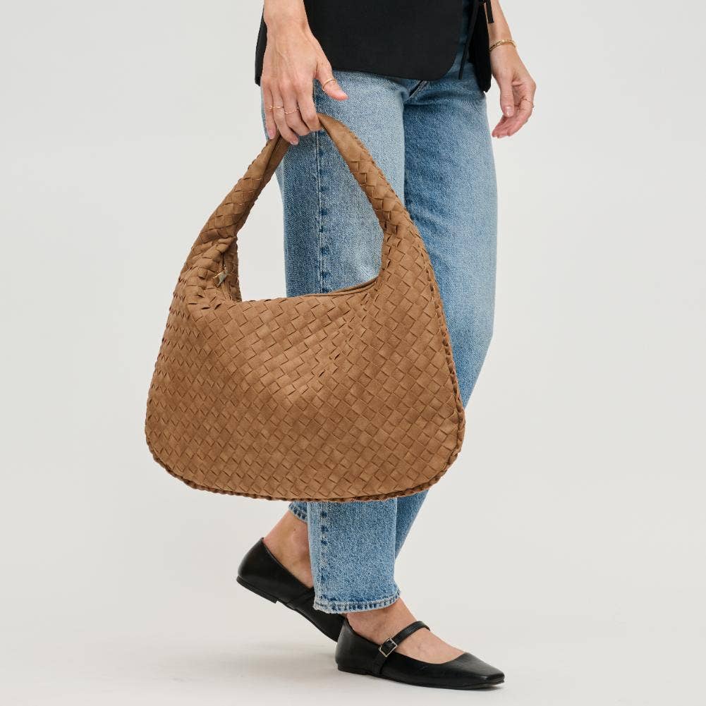 Urban Expressions – Großhandel Schultertasche – Damen – Victoria Hobo-Tasche mit geflochtenem Design aus veganem Leder44