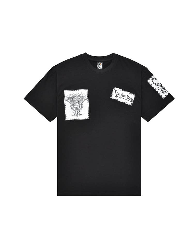 Korte mouw T-shirt met patch voor heren voor wholesale door Scorpion Bay