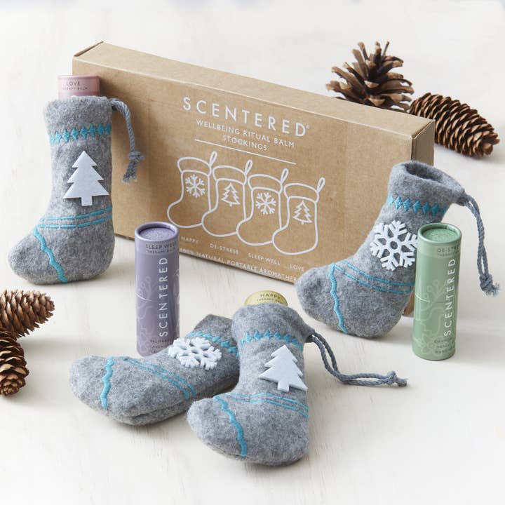 Christmas Aromatherapy Balms Stocking Bundle for wholesale by Scentered