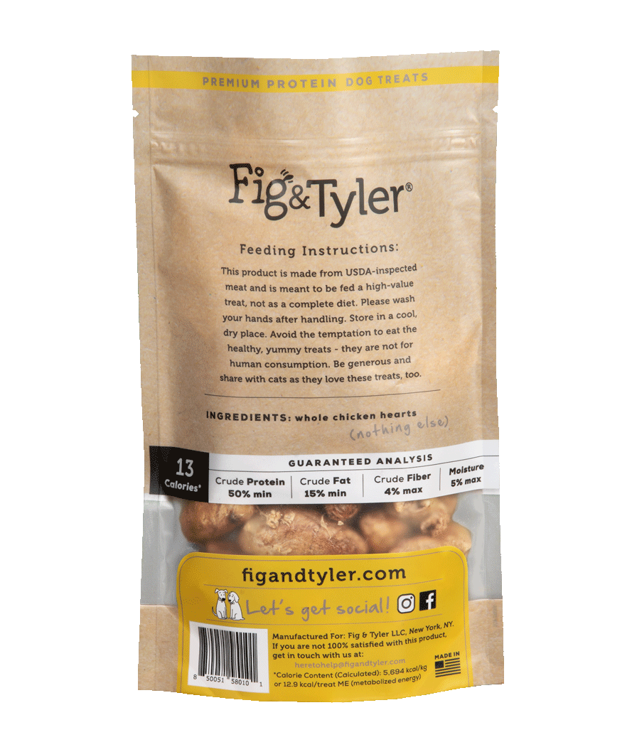 Fig & Tyler - Wholesale Pet Treats - Dog - Whole Chicken Hearts5