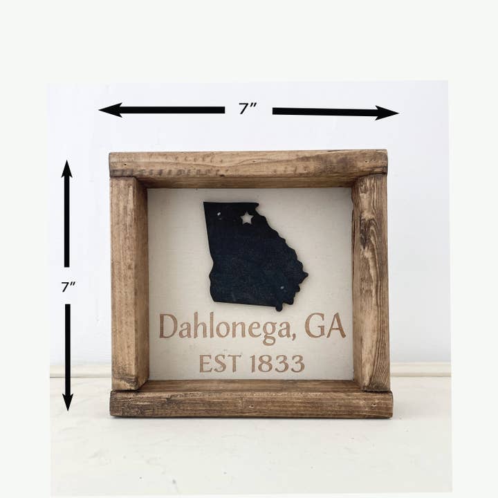 Pine Designs - Wholesale Sign - 7x7 "Any" City Sign - EST Personalized Handmade5