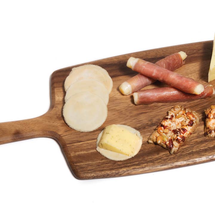 Lipper International - Wholesale Cheese Board - Acacia Charcuterie Paddle Board, 18"