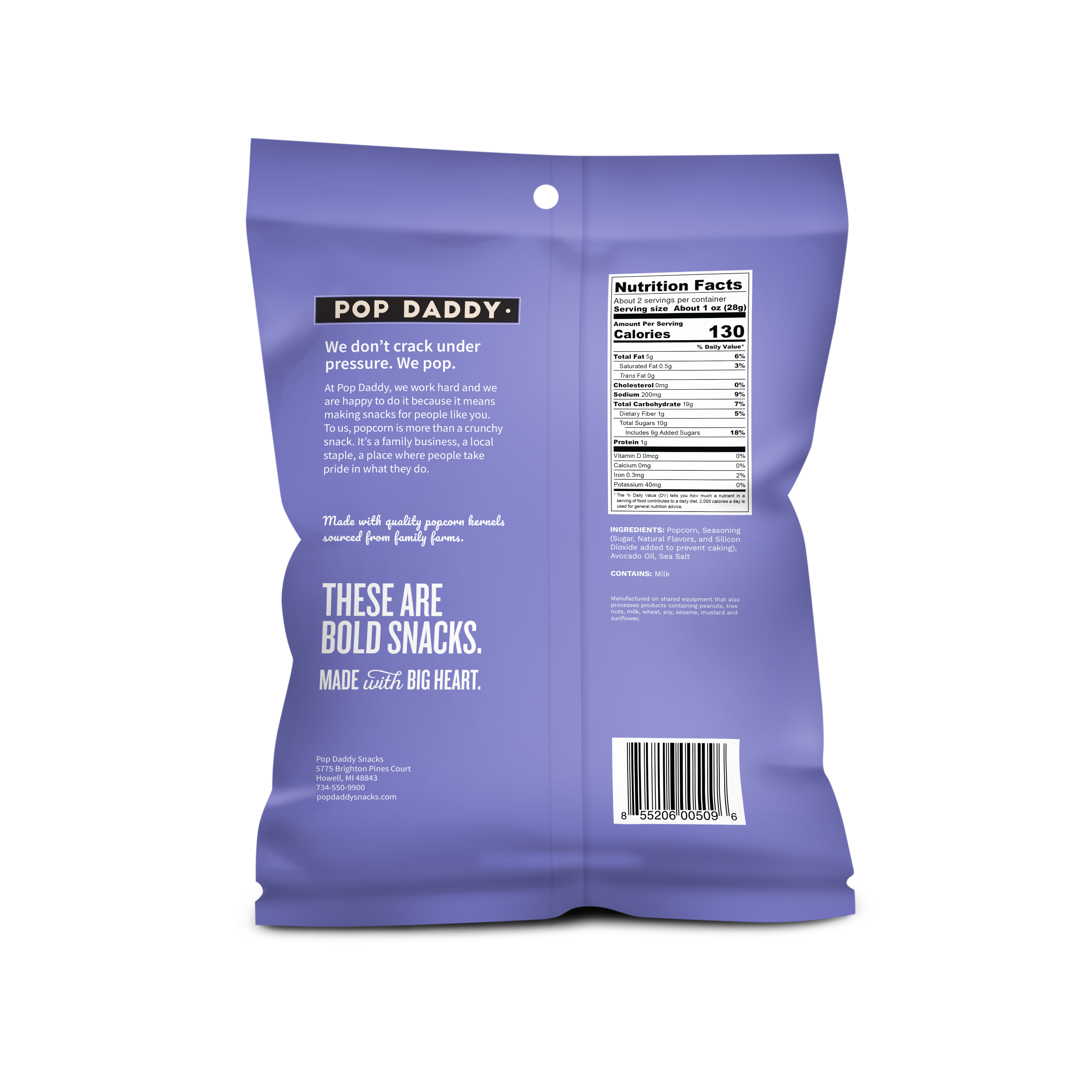 Pop Daddy Snacks - Wholesale Popcorn - Pop Daddy – Premium Kettle Corn Flavored Popcorn 2.0oz1