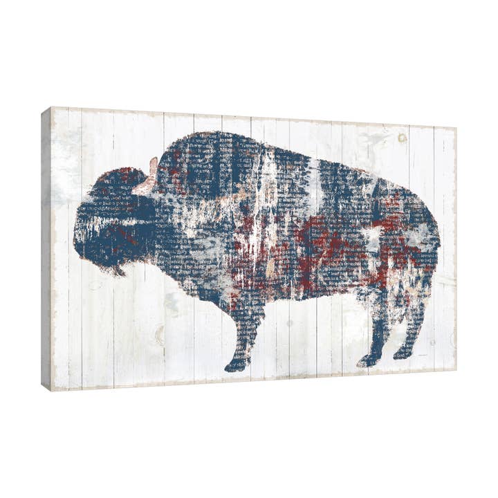 Free Spirit II Rosso Bianco Blu Galleria Avvolto Tela per la vendita all'ingrosso da parte di Jaxson Rea