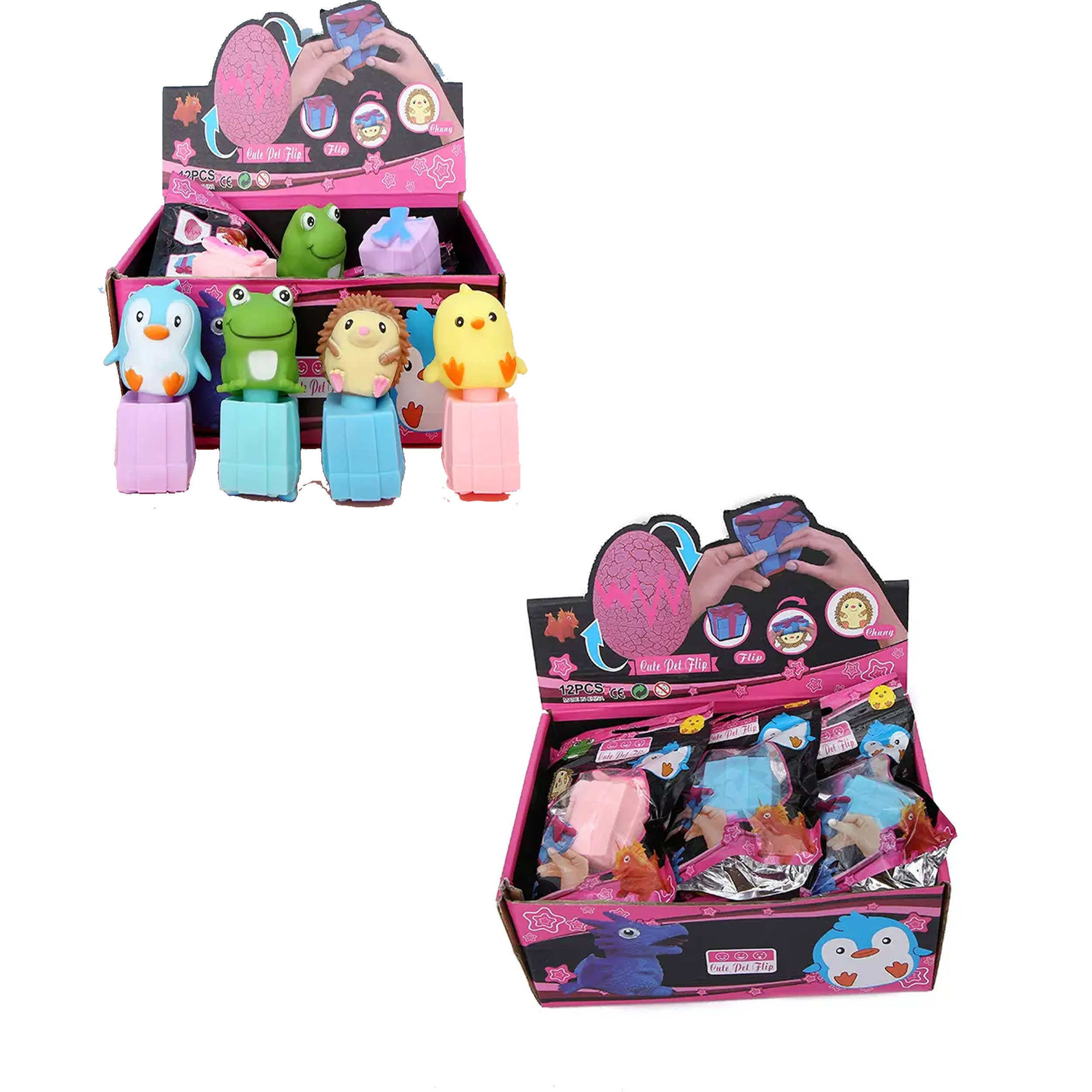 JSBlueRidge Toys – Engroshandel Klemmelegetøj - Børn og baby – Flip Dyr Klemme Strækbare Fidget Børnelegetøj10