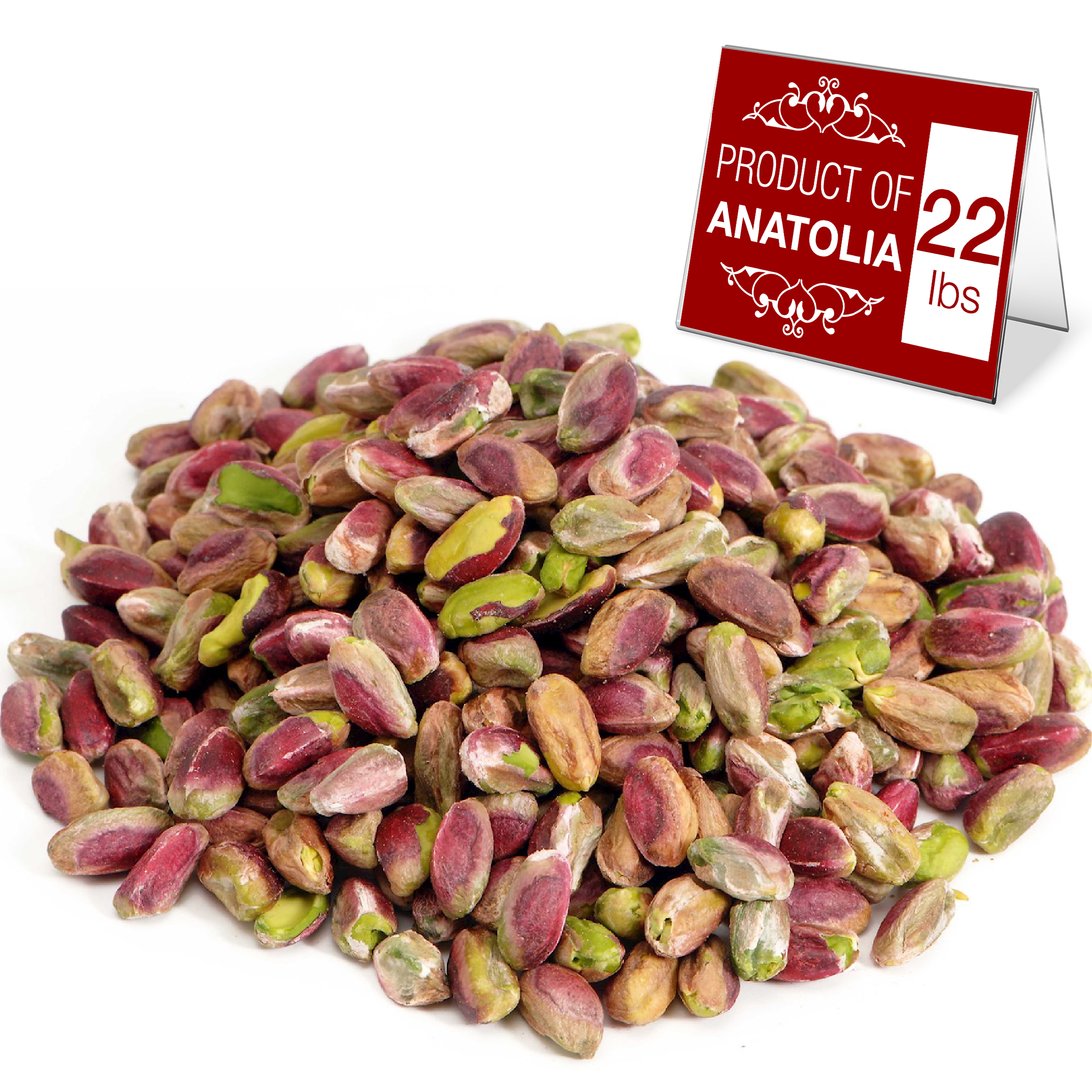 Hakan - Wholesale Nuts - Hakan Antep Pistachio, In Shell or Kernel in Vacuum Bag,22lb8