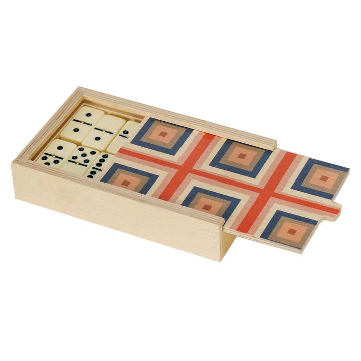 Squaresville perzikkleurige dominoset voor wholesale door Wolfum Studio