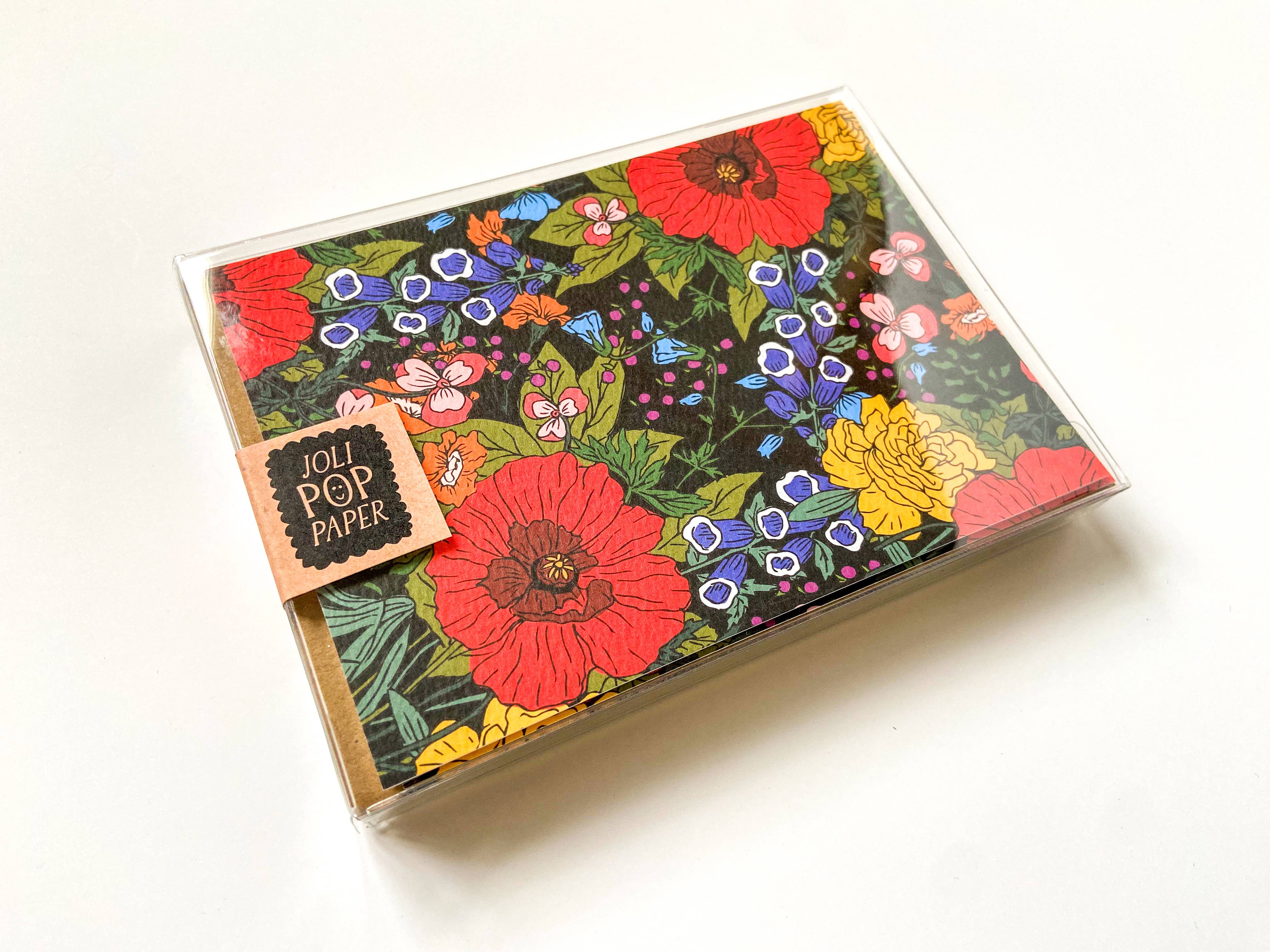 Joli Pop Paper Co. - Wholesale Stationery/Notecard Set - Wildflower Boxed Card Set of 81