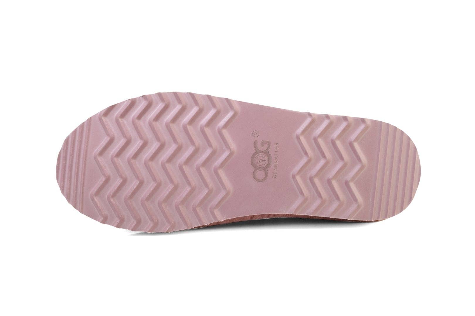 OOG - Wholesale Slippers - Women's - OOG Hausschuhe FLAMINGO ROSA (OB2028) für Damen, Slippers aus Echt-Leder, Plüsch, warm gefüttert, für Indoor und Outdoor4