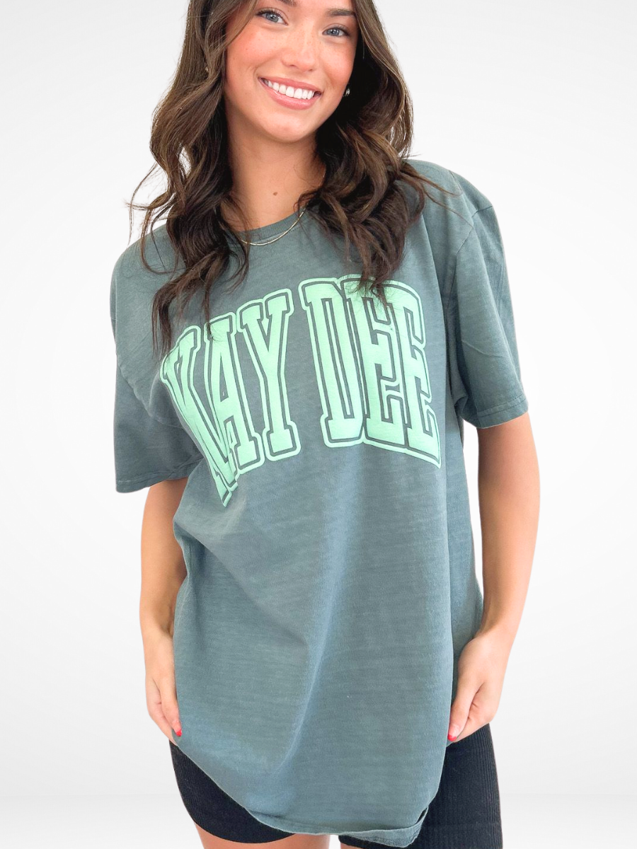 Duo Threads - Wholesale Screen Printed T-Shirt - Women's - Sorority Varsity Arch Puff Tee 22