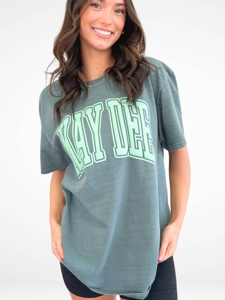 Duo Threads - Wholesale Screen Printed T-Shirt - Women's - Sorority Varsity Arch Puff Tee 22