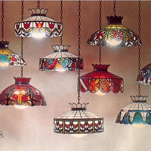 Found Image Press - Wholesale Art Print - Art Print SZ-93 Faux Tiffany Lamps0