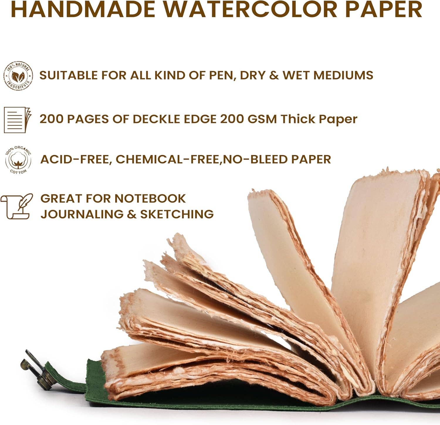 Tuzech Leather - Vendita all'ingrosso Diari/agende - Diario in Pelle Fatto a Mano con Chiusura a C-Lock e Bordo Grezzo Non Rigato11