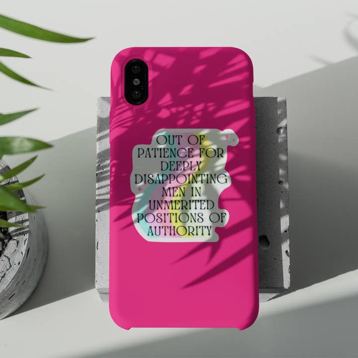 GetBullish – Adesivo por atacado – Fora de paciência para homens profundamente decepcionantes3