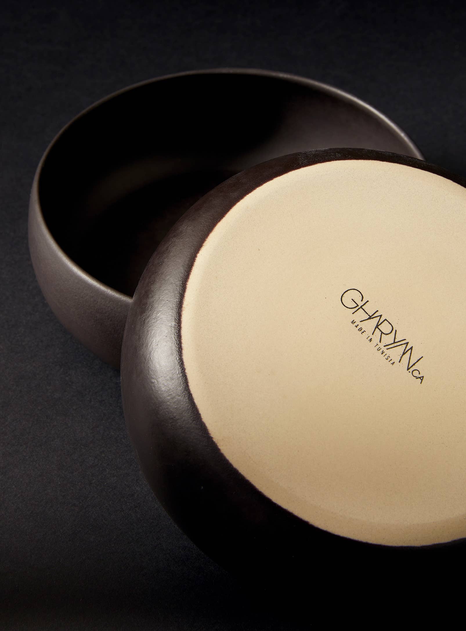 GHARYAN Stoneware & Olive Wood Tableware | Ships from USA - Wholesale Bowl - Handmade Stoneware Tapas Bowl | Ewa 5.9"10